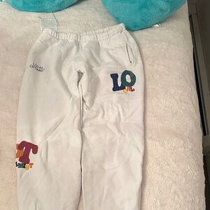 Mad Happy White Sweatpants